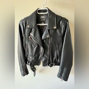 Faux Leather Zara biker jacket